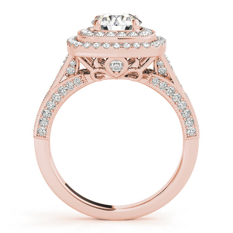 Royal Round Double Halo Ring
