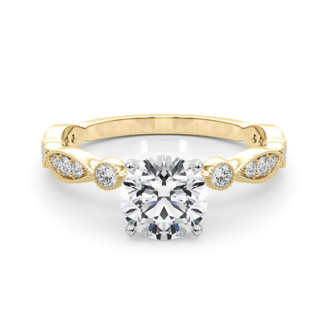 Vintage Round with Marquise Alternating Band
