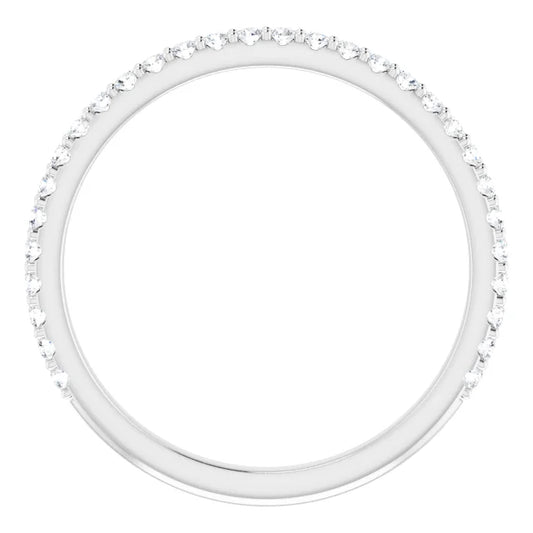 Petite 3/4th Pave Band