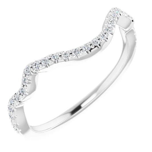 Infinity Pave Notched Band