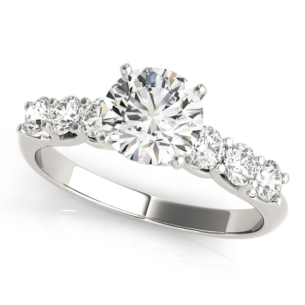 Round with 6 Stone Prong Set Band
