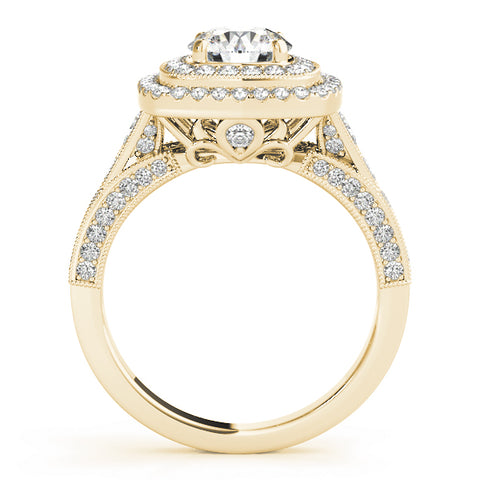 Royal Round Double Halo Ring
