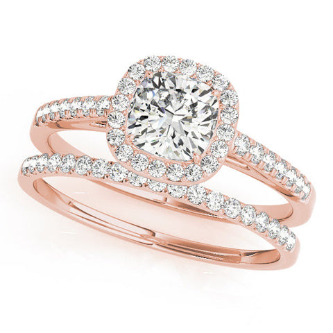 Lab Diamond Classic Cushion Halo