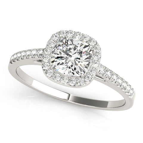 Lab Diamond Classic Cushion Halo