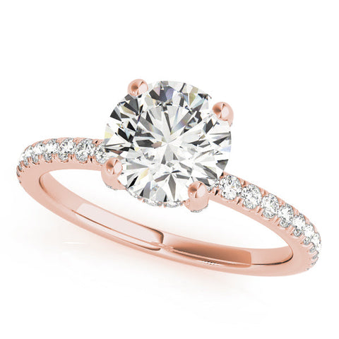 Lab Diamond Round Hidden Halo