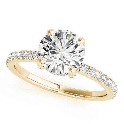 Lab Diamond Round Hidden Halo