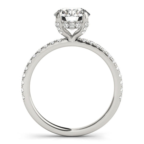 Lab Diamond Round Hidden Halo