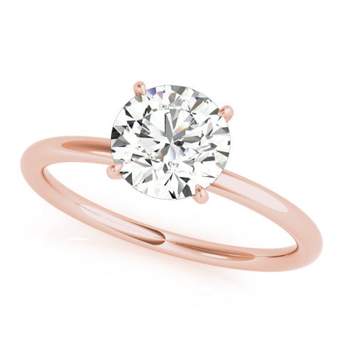 Round Solitaire with Hidden Halo