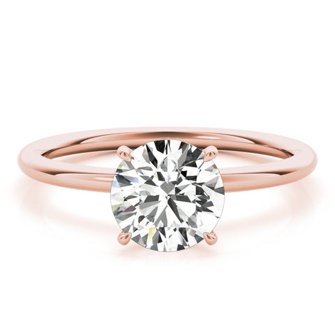 Round Solitaire with Hidden Halo