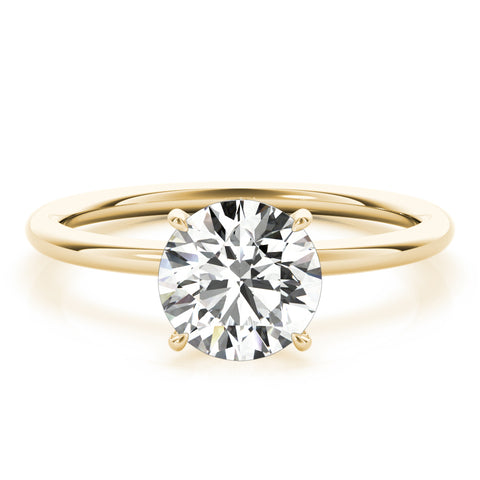 Round Solitaire with Hidden Halo