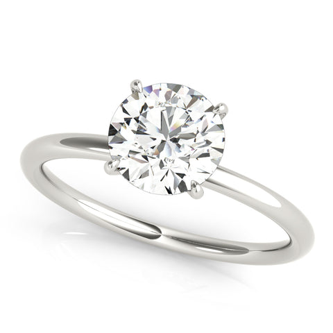Round Solitaire with Hidden Halo