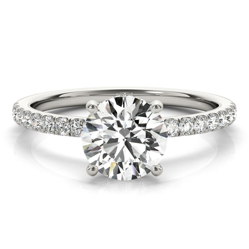 Round Pave Hidden Halo