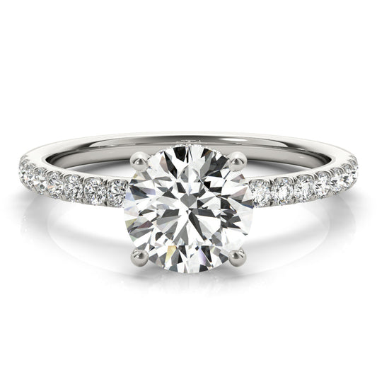 Lab Diamond Round Hidden Halo