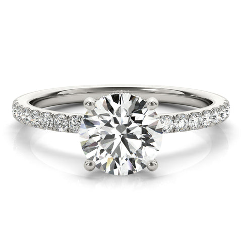 Lab Diamond Round Hidden Halo