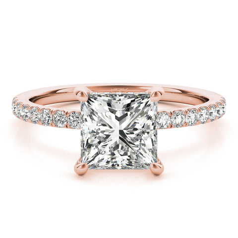 Princess Pave Hidden Halo