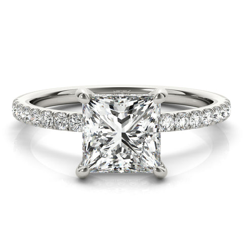 Princess Pave Hidden Halo