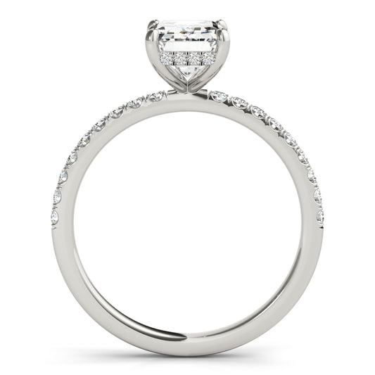 Emerald Pave Hidden Halo