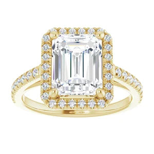 Lab Diamond Classic Emerald Halo