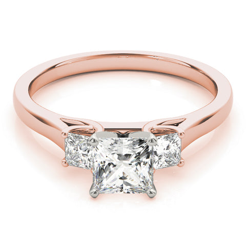 Classic Princess 3 Stone Trellis Ring