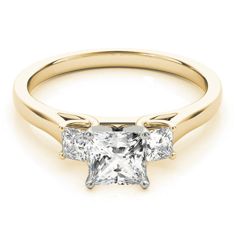 Classic Princess 3 Stone Trellis Ring