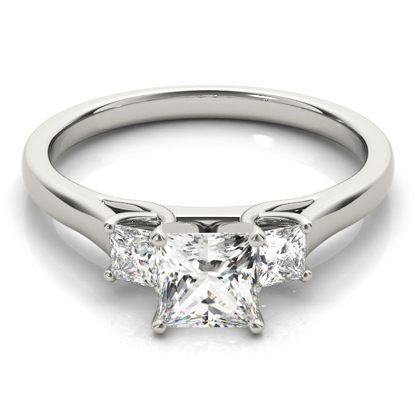 Classic Princess 3 Stone Trellis Ring