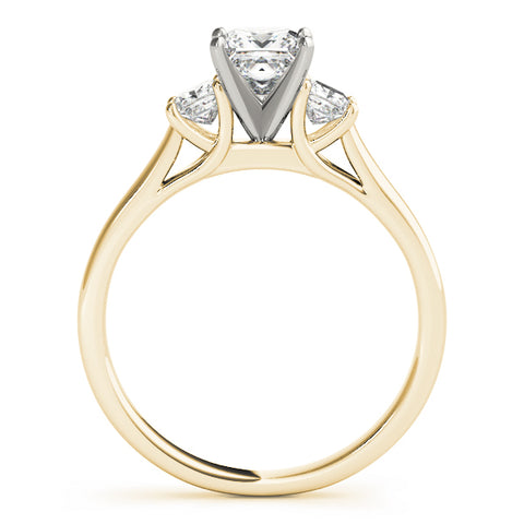 Classic Princess 3 Stone Trellis Ring