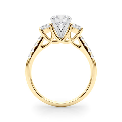 Round 3 Stone Trellis Pave Ring