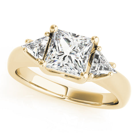 Princess 3 Stone with Trillions