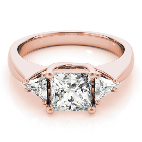 Princess 3 Stone with Trillions