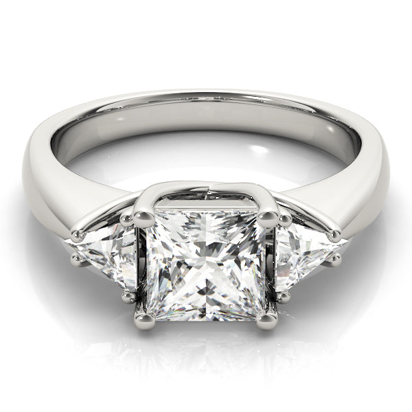 Princess 3 Stone with Trillions