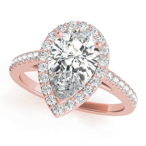 Lab Diamond Classic Pear Halo