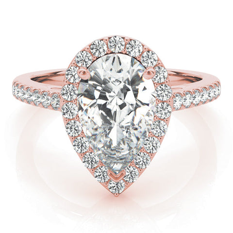 Lab Diamond Classic Pear Halo