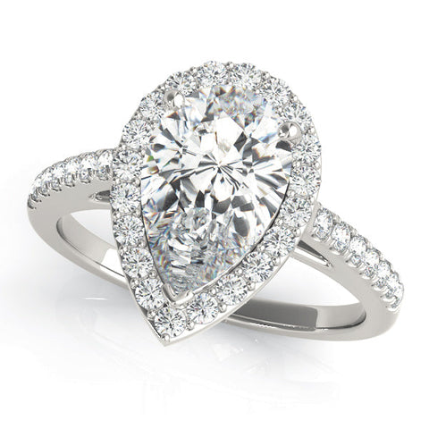 Lab Diamond Classic Pear Halo