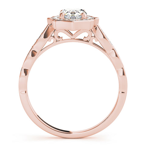 Vintage Oval Halo Ring