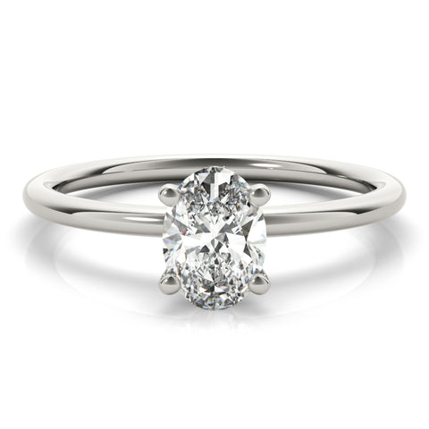 Sleek Oval Solitaire