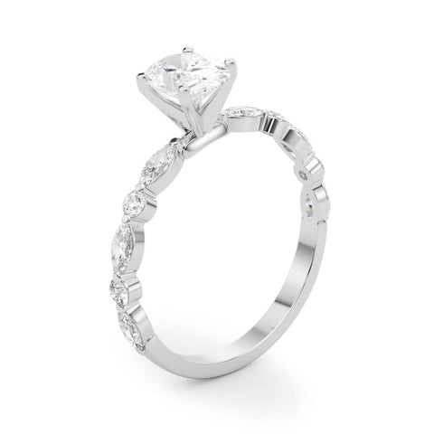 Oval with Marquise Alternating Band