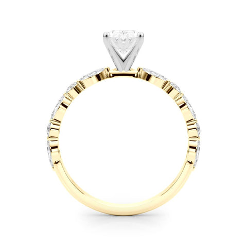 Oval with Marquise Alternating Band