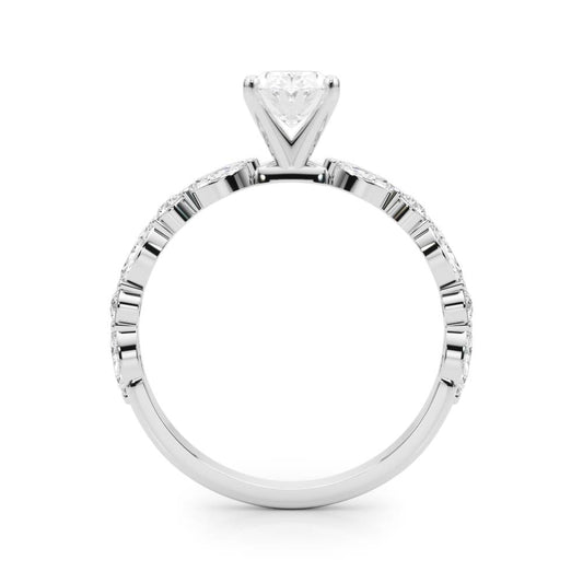 Oval with Marquise Alternating Band