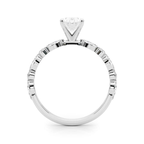 Oval with Marquise Alternating Band