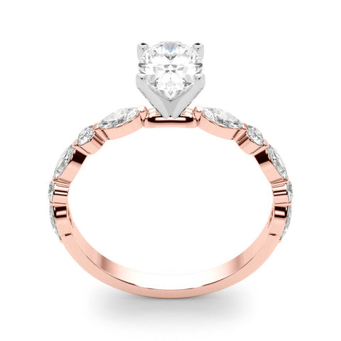 Oval with Marquise Alternating Band