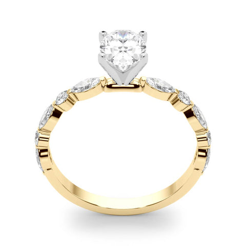 Oval with Marquise Alternating Band