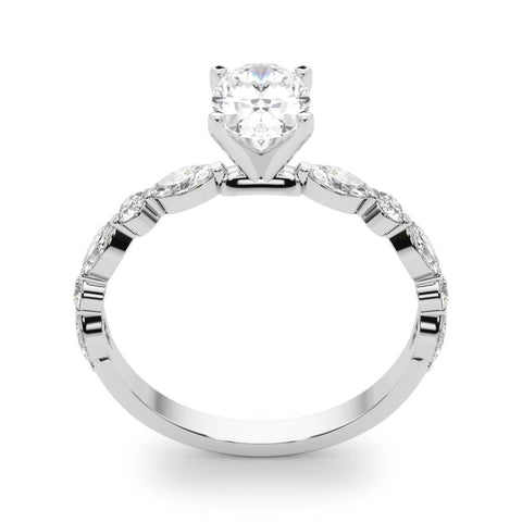 Oval with Marquise Alternating Band