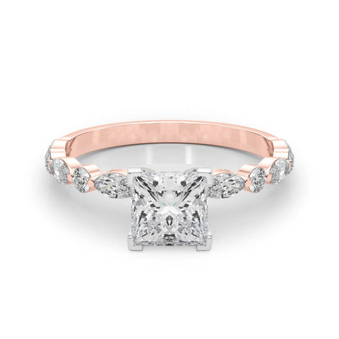 Princess with Marquise Alternating Band