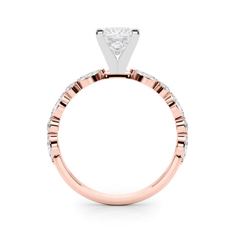 Princess with Marquise Alternating Band