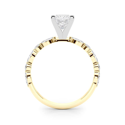 Princess with Marquise Alternating Band