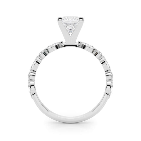 Princess with Marquise Alternating Band