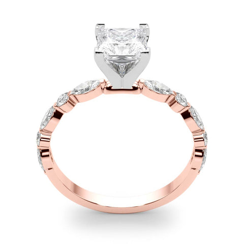Princess with Marquise Alternating Band