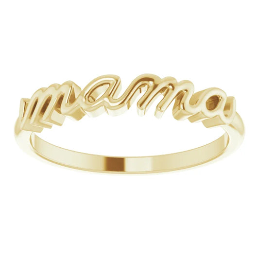 Mama Stackable Ring