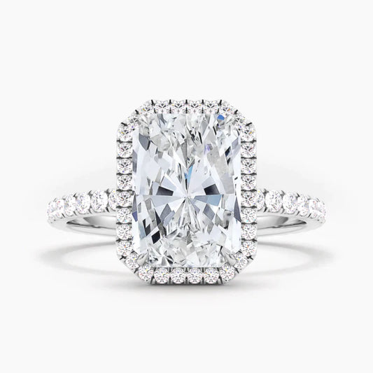 Lab Diamond Classic Radiant Halo