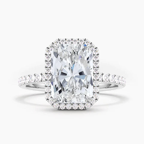 Lab Diamond Classic Radiant Halo